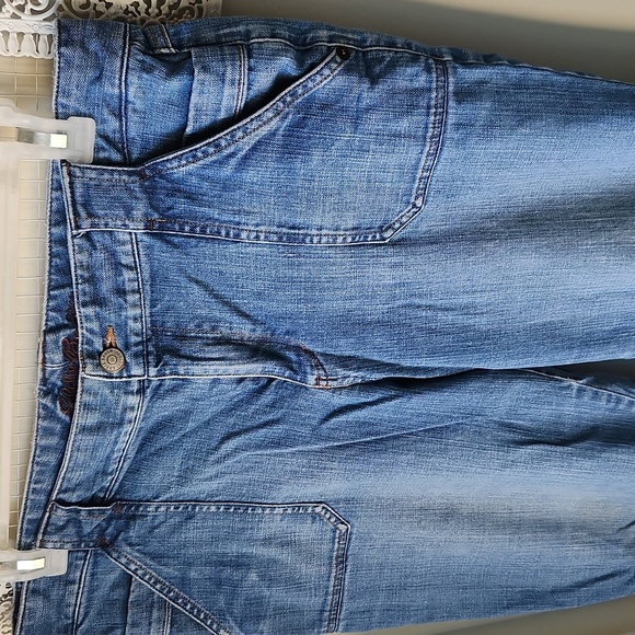 Eddie Bauer Cropped Jeans Denim sz 14 - Picture 2 of 15